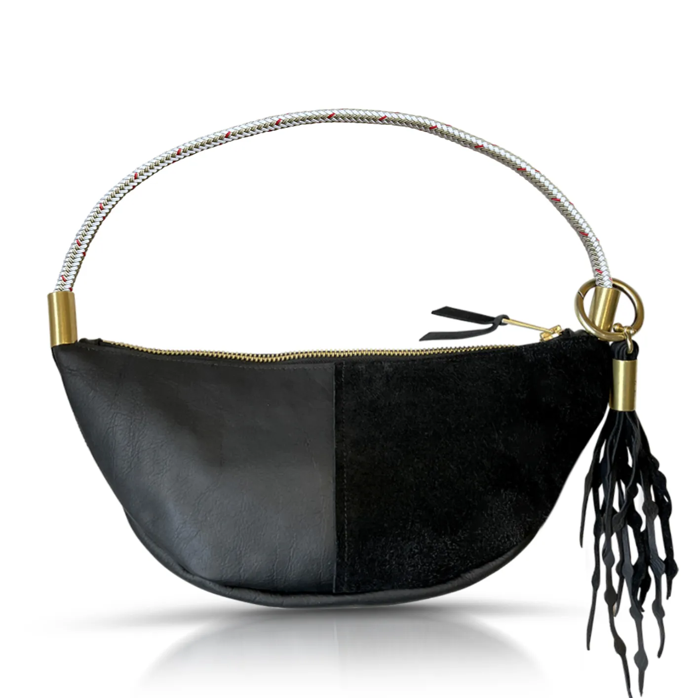 Sling Bag in Black Leather