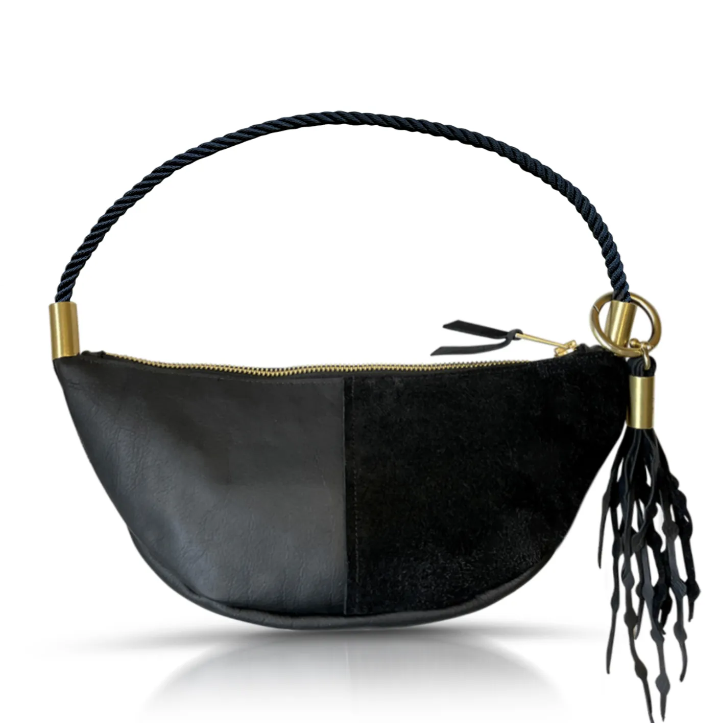 Sling Bag in Black Leather
