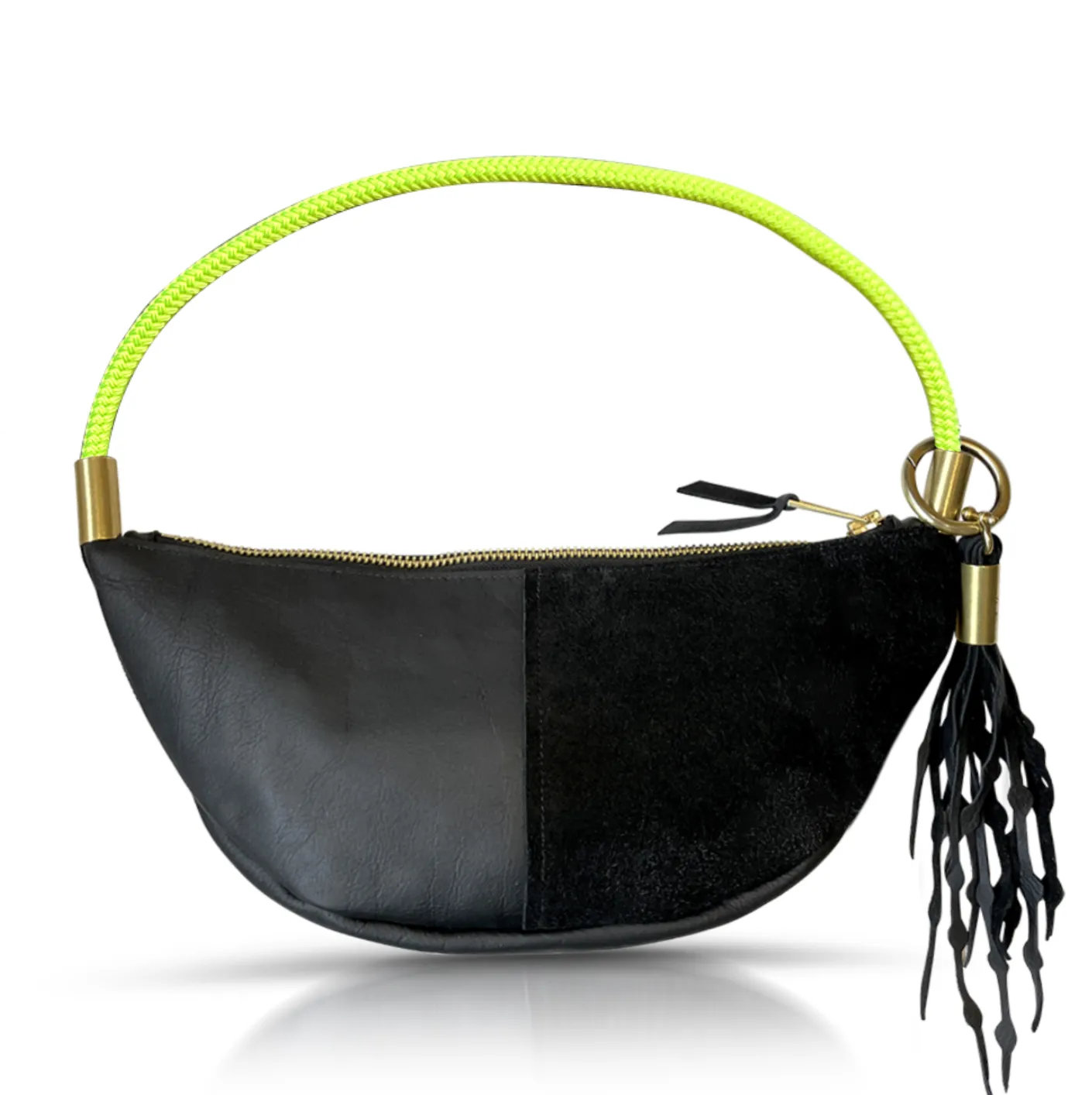 Sling Bag in Black Leather