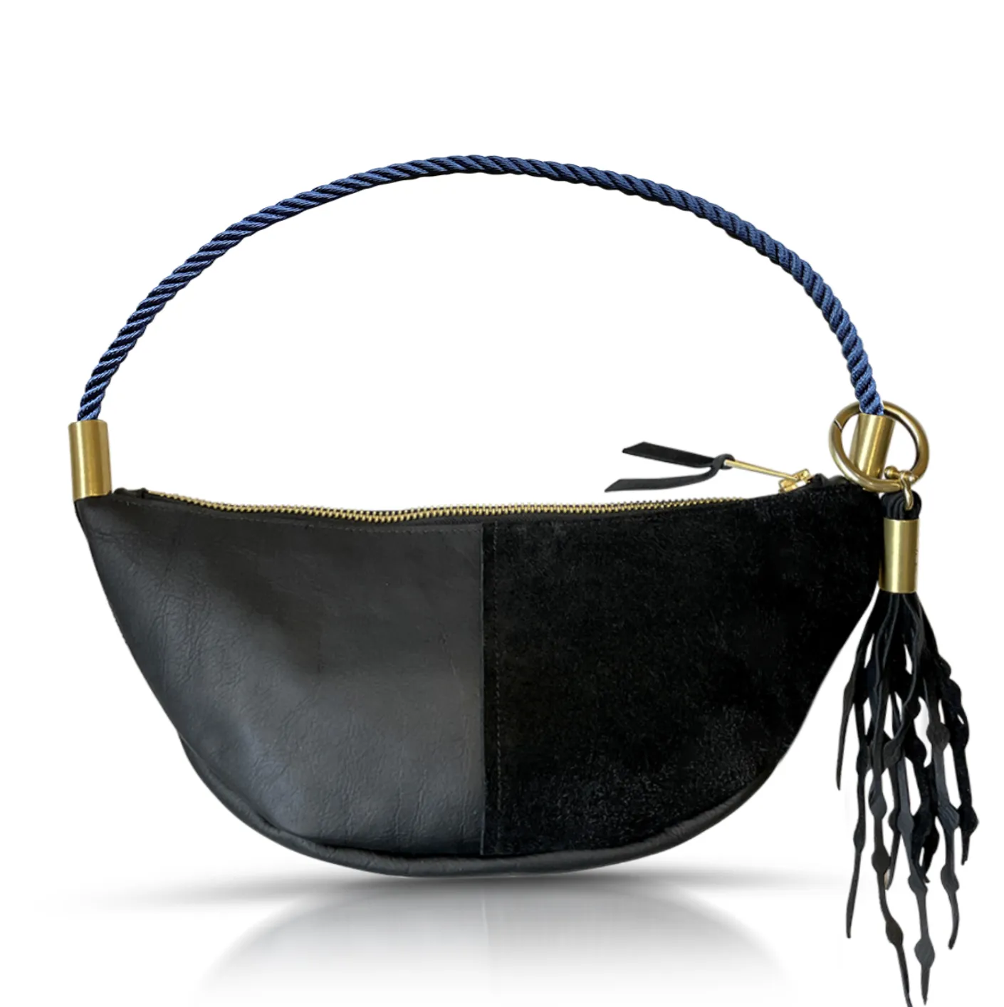 Sling Bag in Black Leather