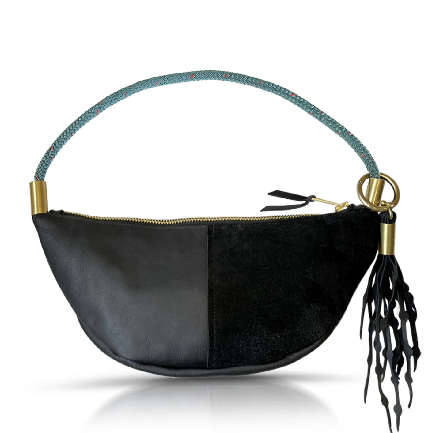 Sling Bag in Black Leather