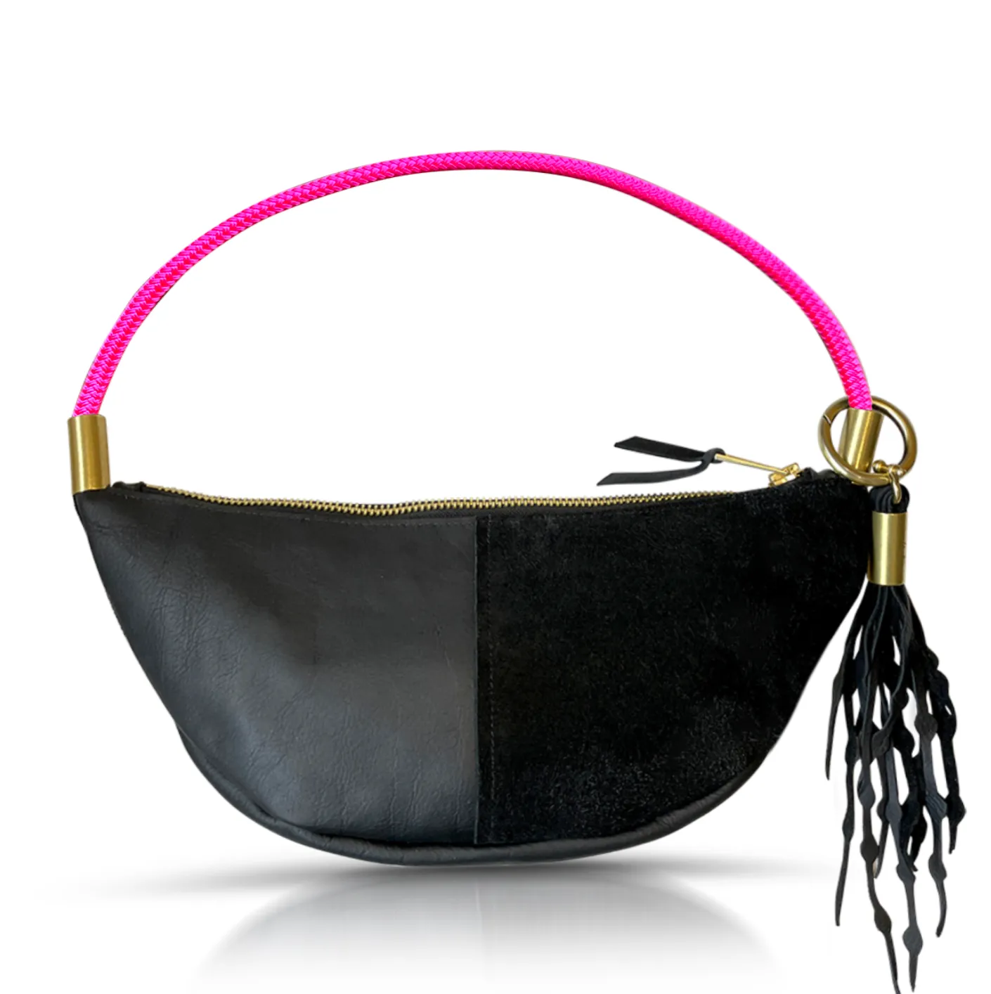 Sling Bag in Black Leather