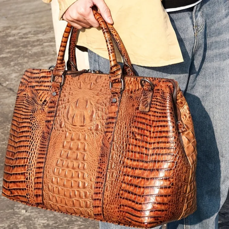 Sophisticated Crocodile-Travel Bag