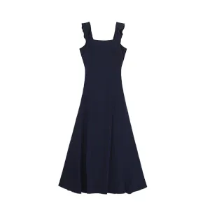 Square Collar Classy Slim Sling Dress