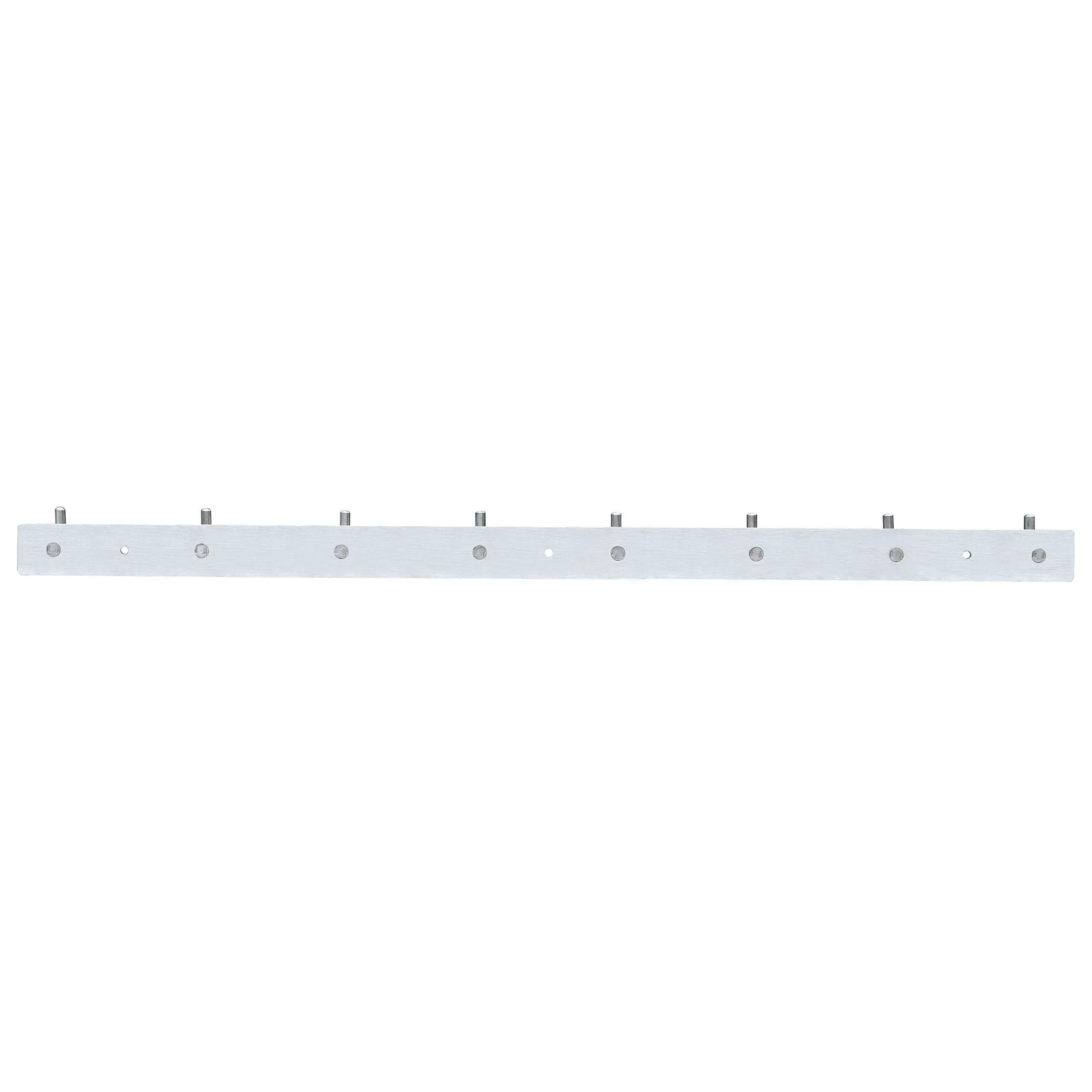Stainless Steel Coat Hook, WEBI Heavy Duty Towel Rack Hanger Rail Bar, for Bedroom, Bathroom, Fitting Room, Laundry Room, Foyer, Hallway, Entryway, Brushed Finish, 8 Hooks, L-CF08