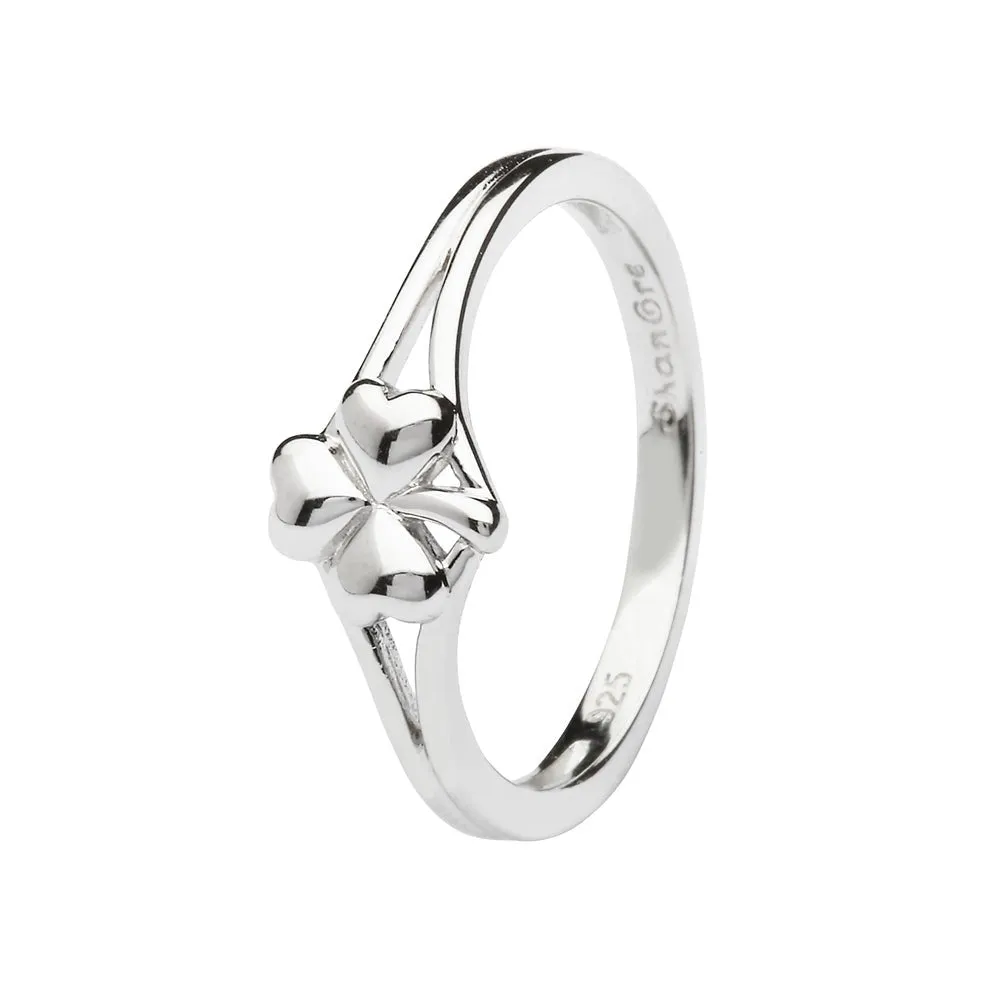 Sterling Silver Women's Shamrock Ring LS-SL107
