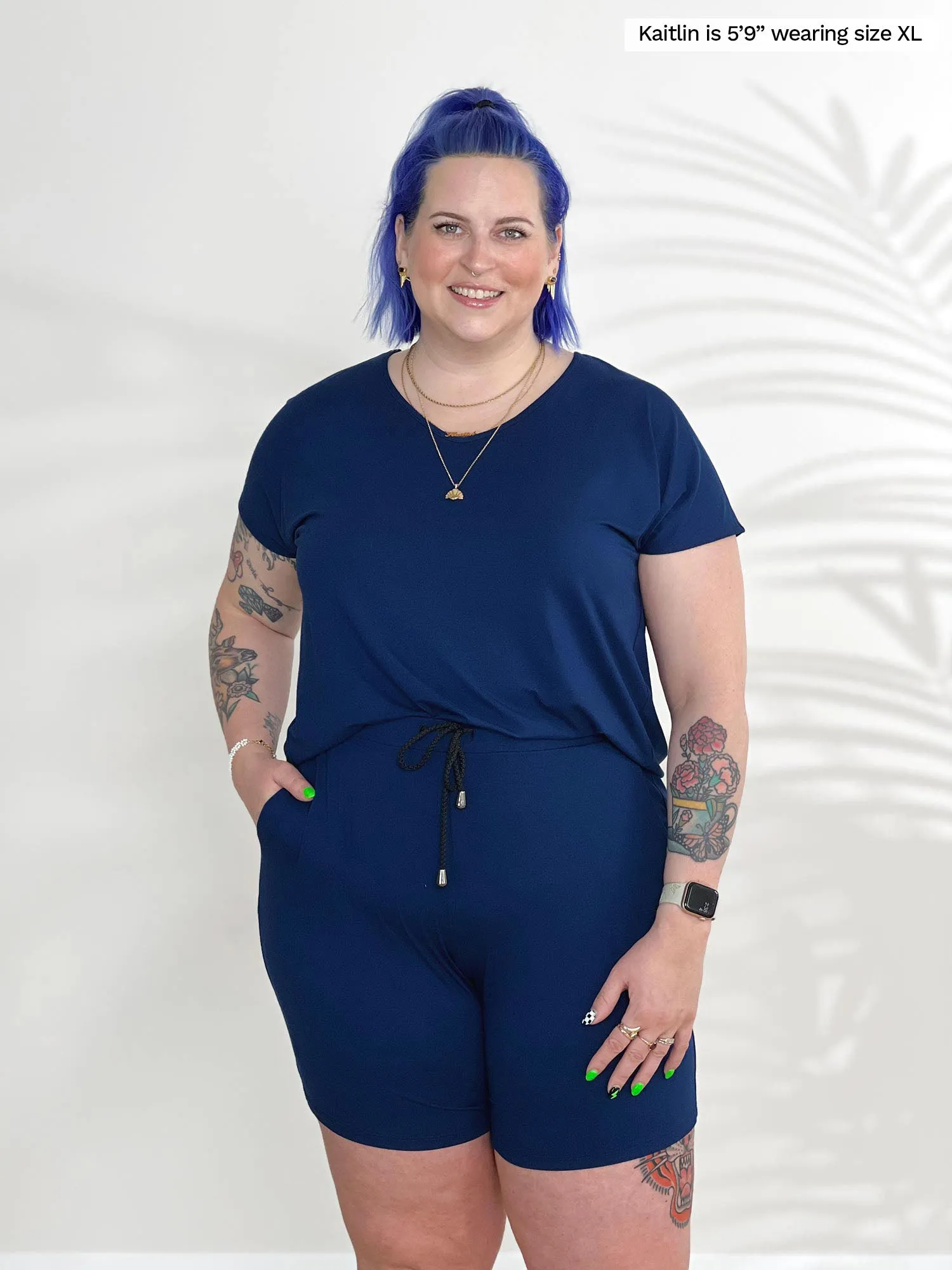 Tanya short sleeve open-back romper - FINAL SALE