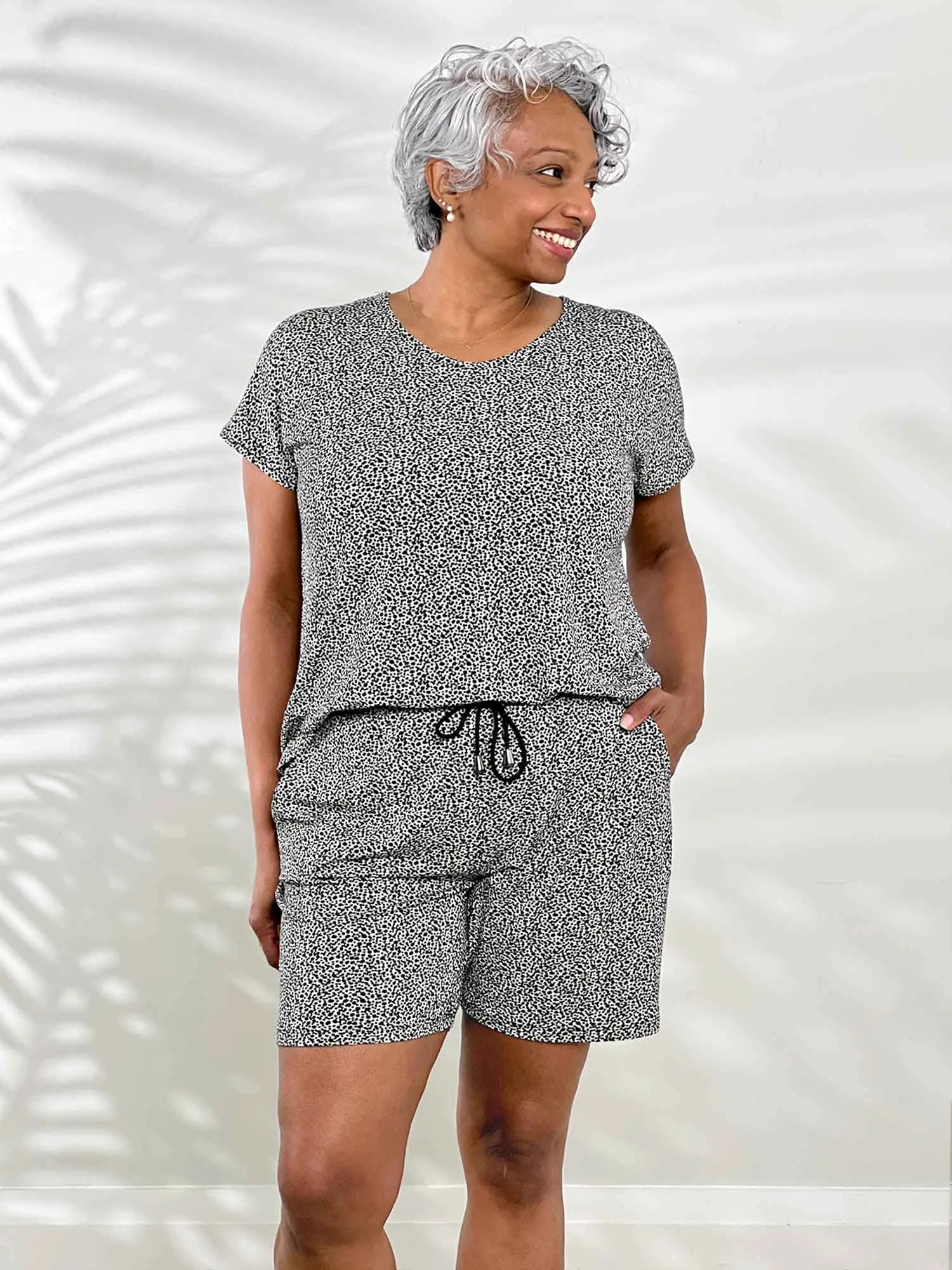 Tanya short sleeve open-back romper - FINAL SALE