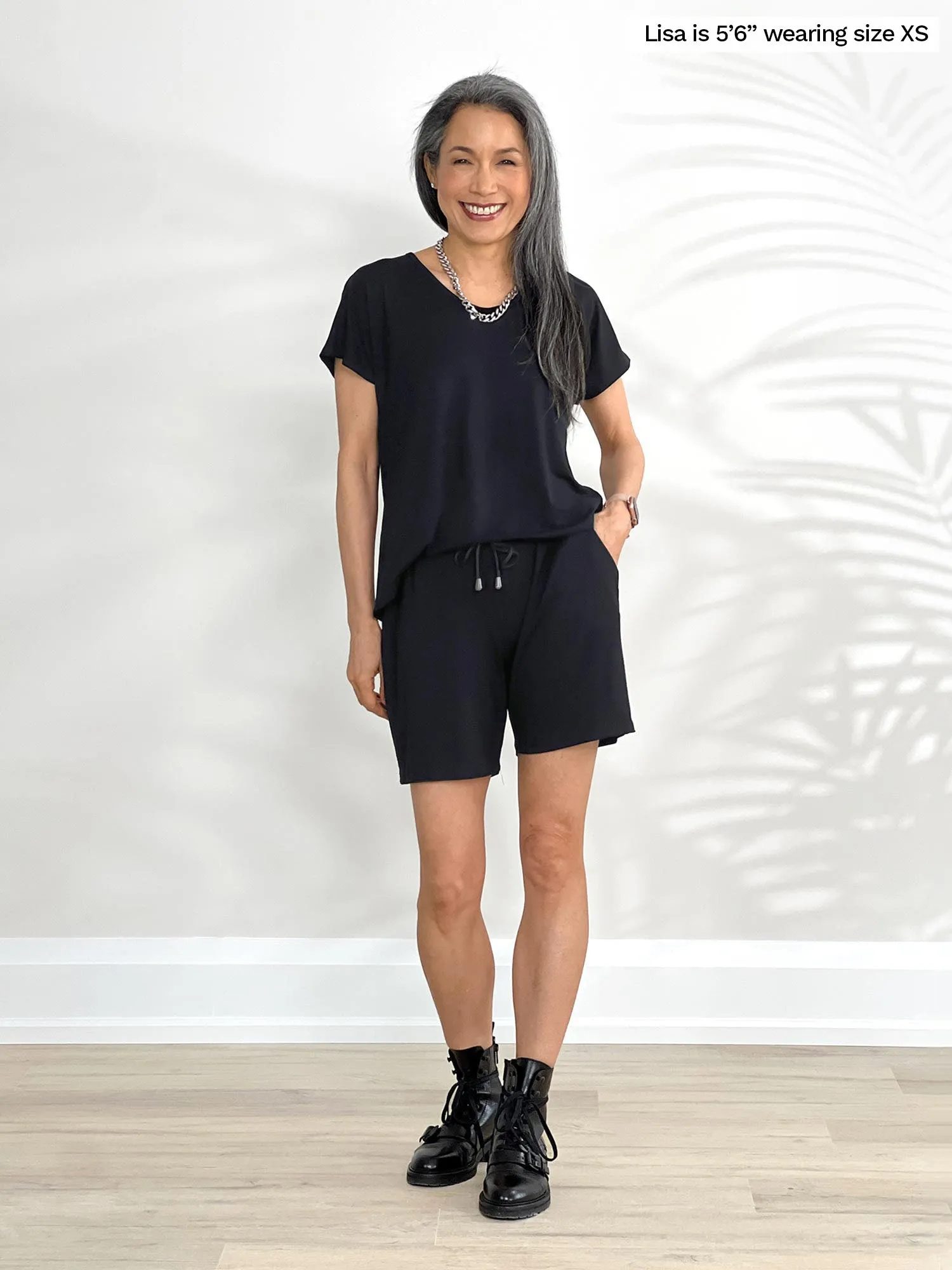 Tanya short sleeve open-back romper - FINAL SALE