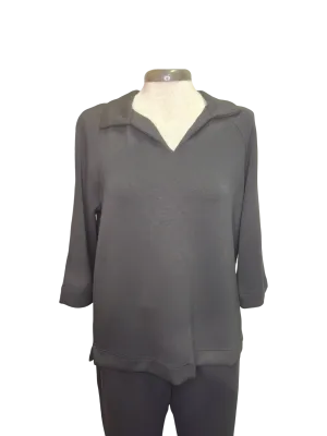 Techno Lux Johnny Collar Polo Top Black
