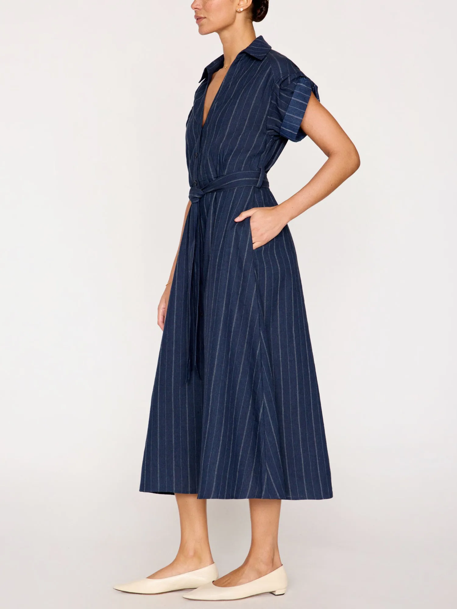 The Fia Belted Stripe Dress