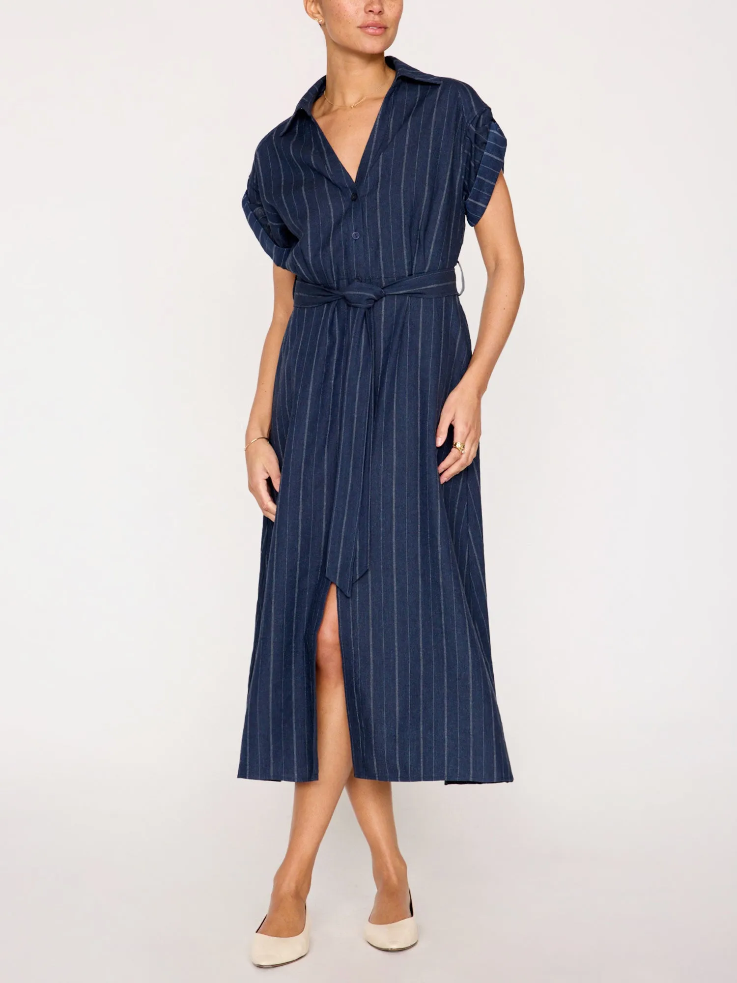 The Fia Belted Stripe Dress