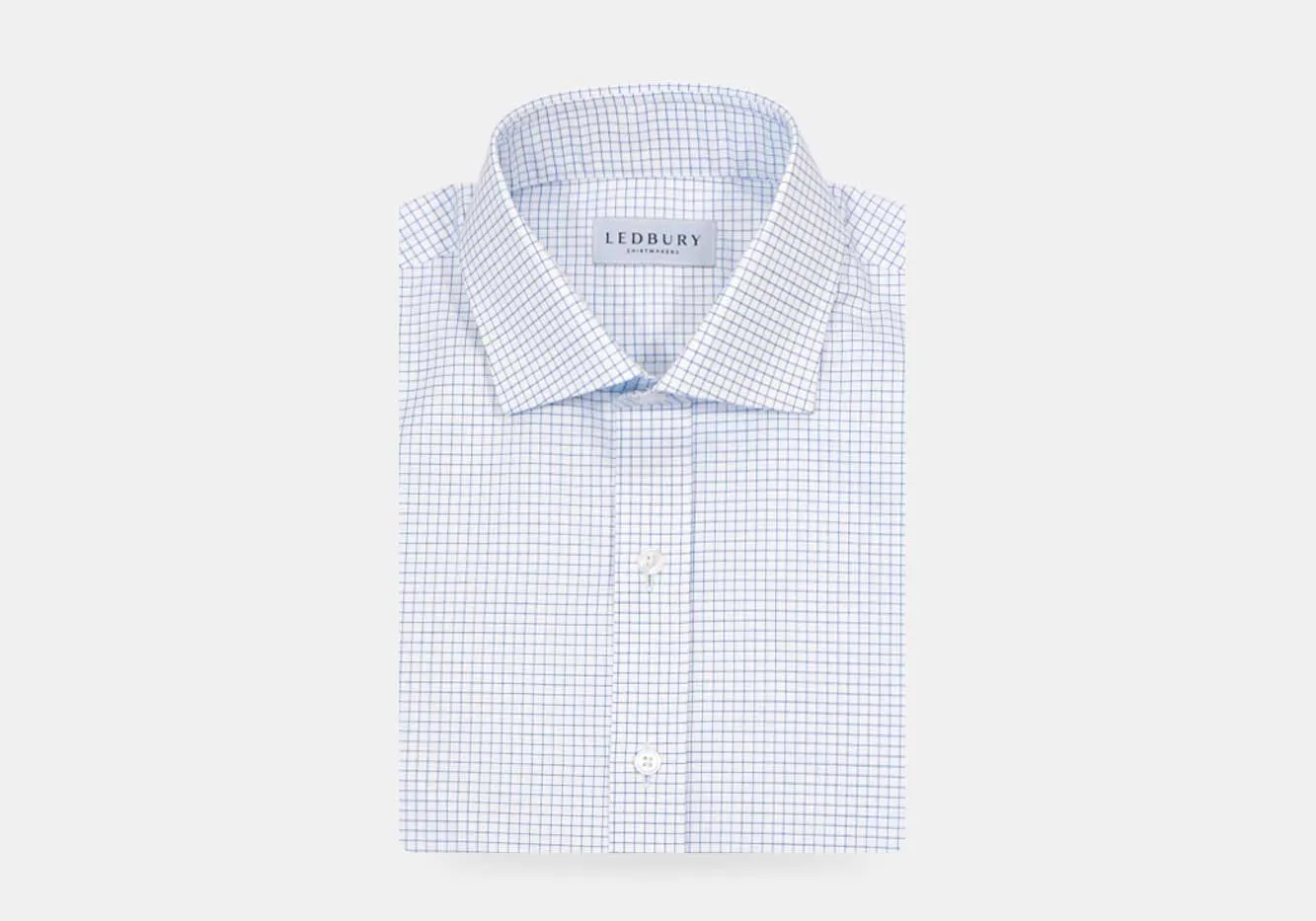 The Light Blue Monty Check Custom Shirt
