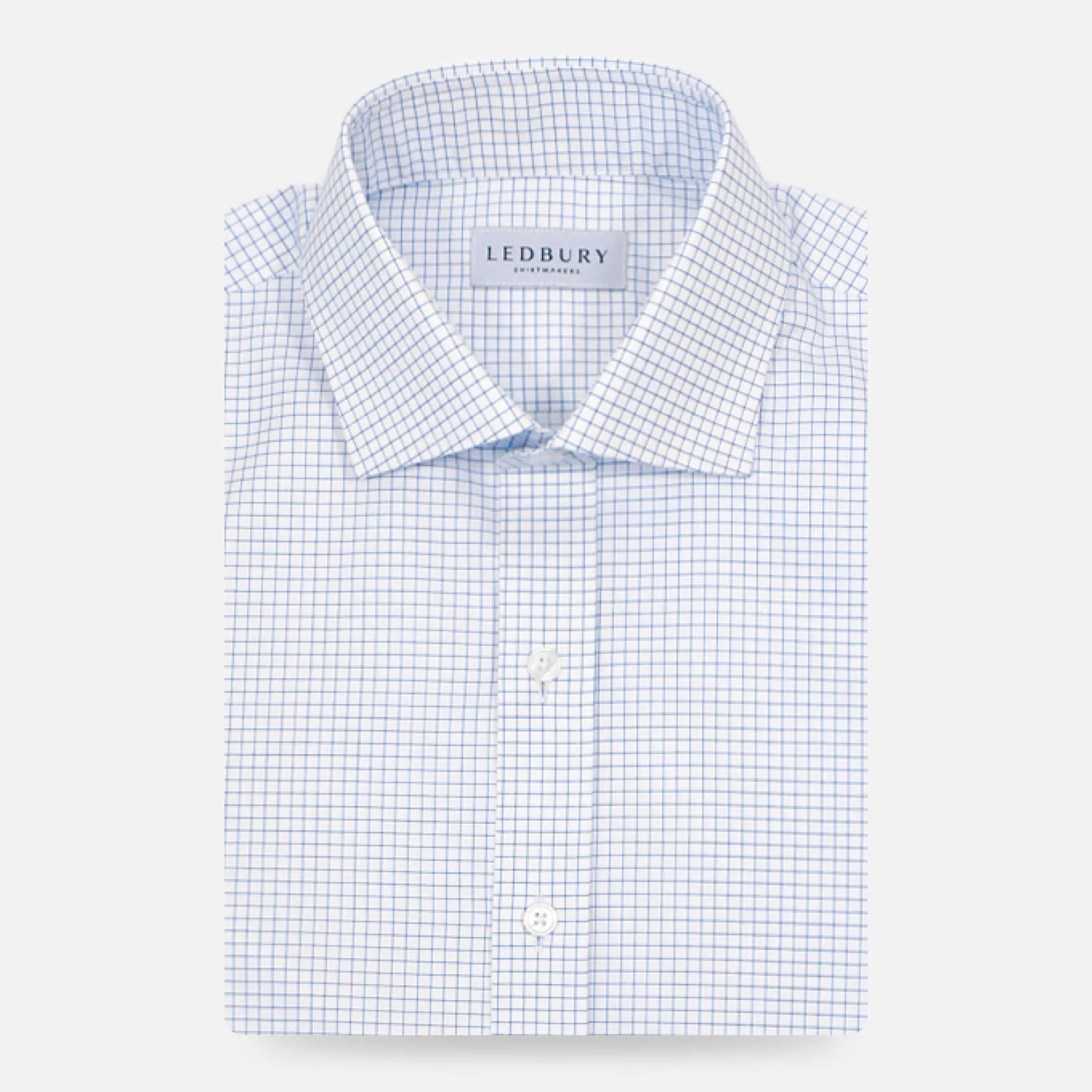 The Light Blue Monty Check Custom Shirt