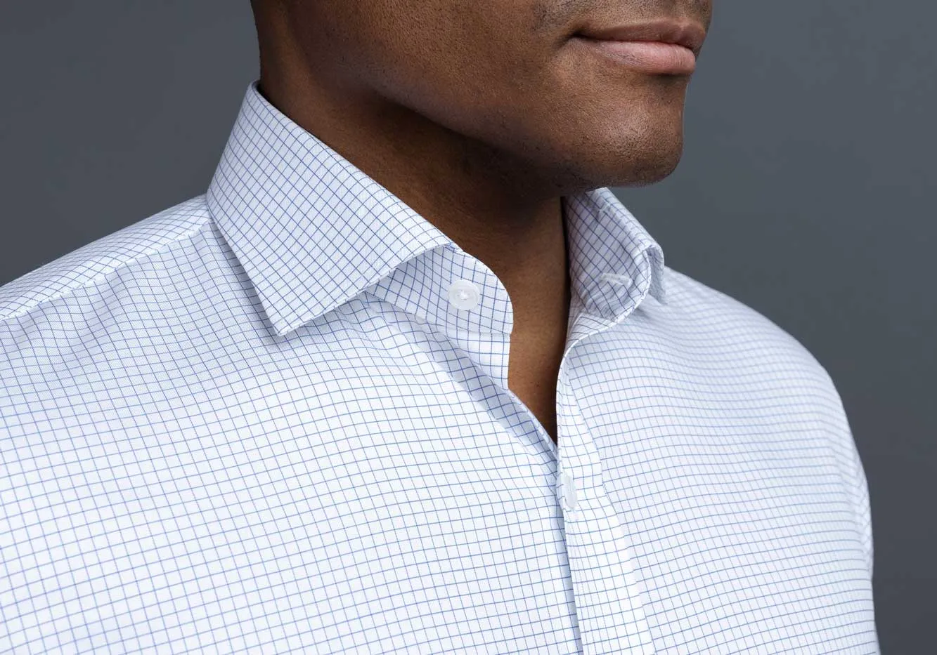 The Light Blue Monty Check Custom Shirt