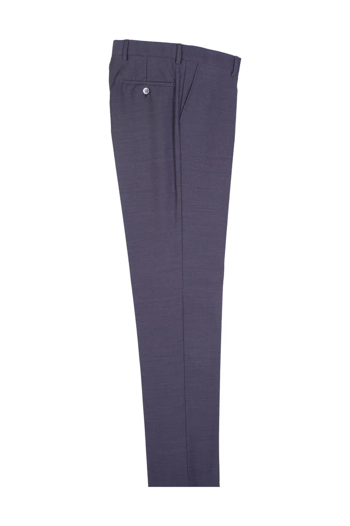 Tiglio Luxe Charcoal Gray Slim Fit, Pure Wool Dress Pants 2564 TIG1010