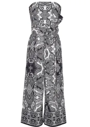 Tina Jumpsuit (Inkwash Paisley Black)