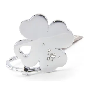 TROIKA Lucky Clover Keyring - Silver