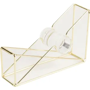 U Brands Tape Dipenser, Desktop Accessory, Vena Collection, Gold Metal (3235U06-24)