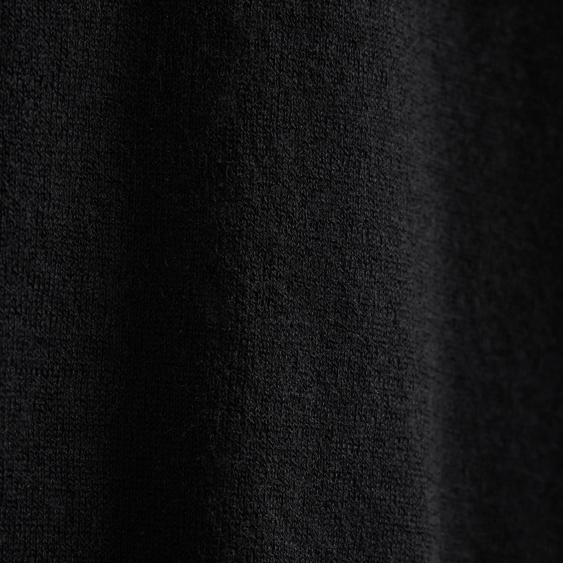 Ultra Fine Cashmere Open Polo - Black