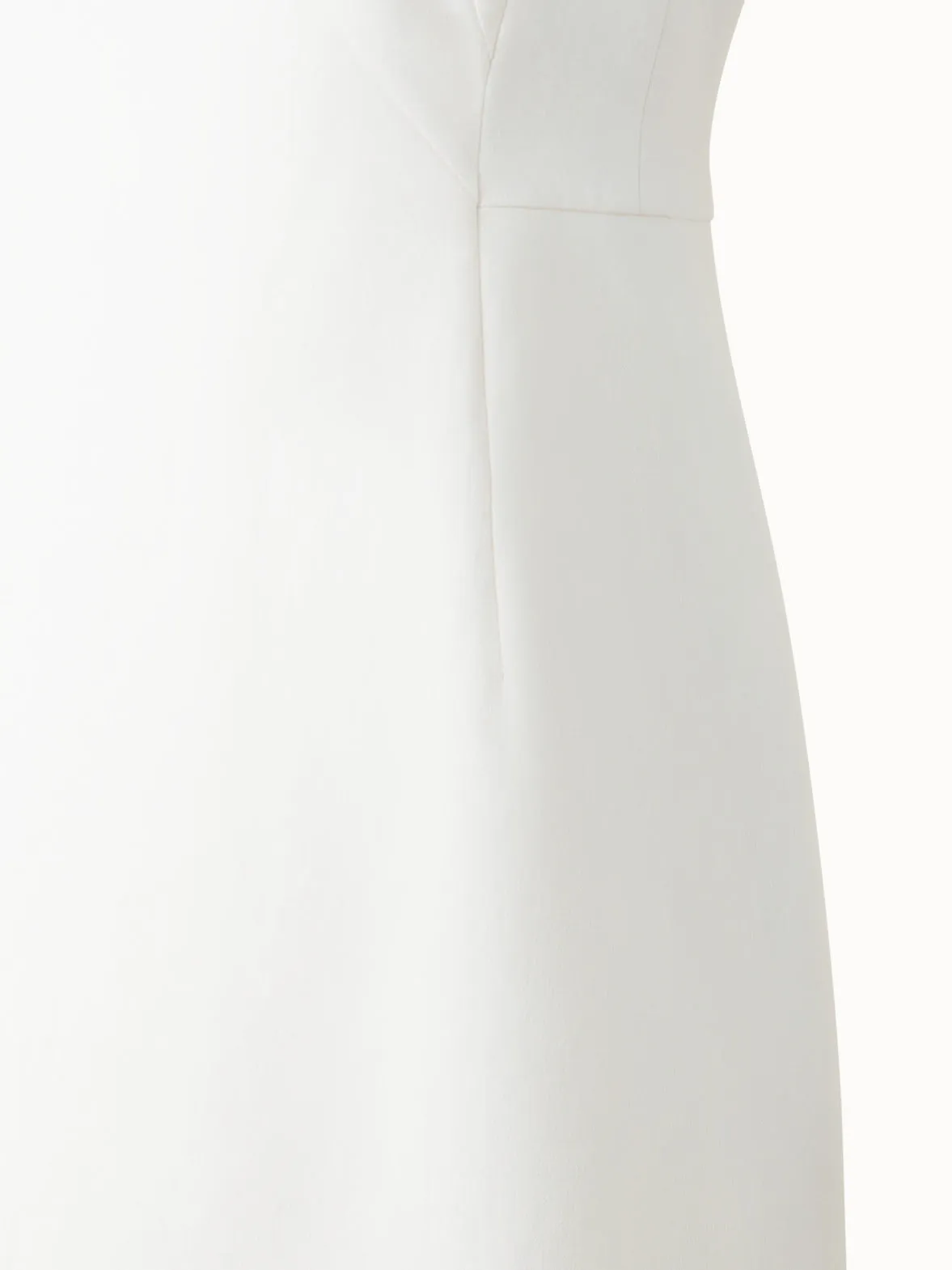 V-Neck Sheath Dress in Cotton Silk Double-Face