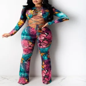 Vintage Butterly Sexy Jumpsuit