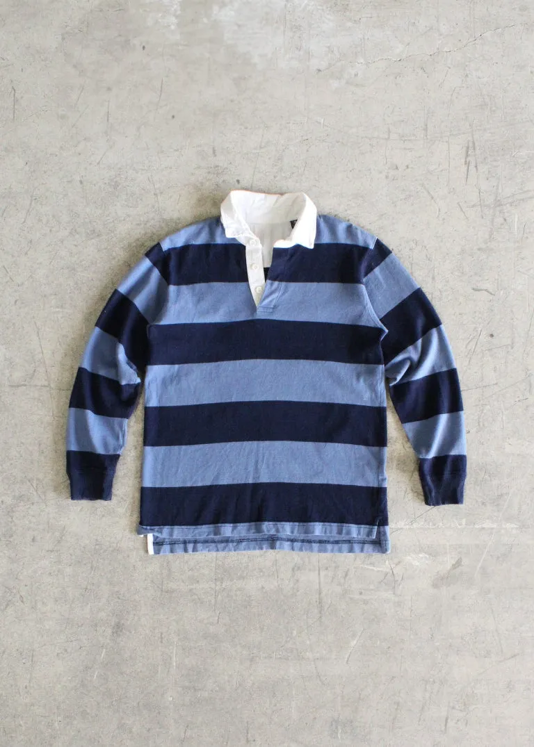 Vintage Fitted Striped Rugby Shirt