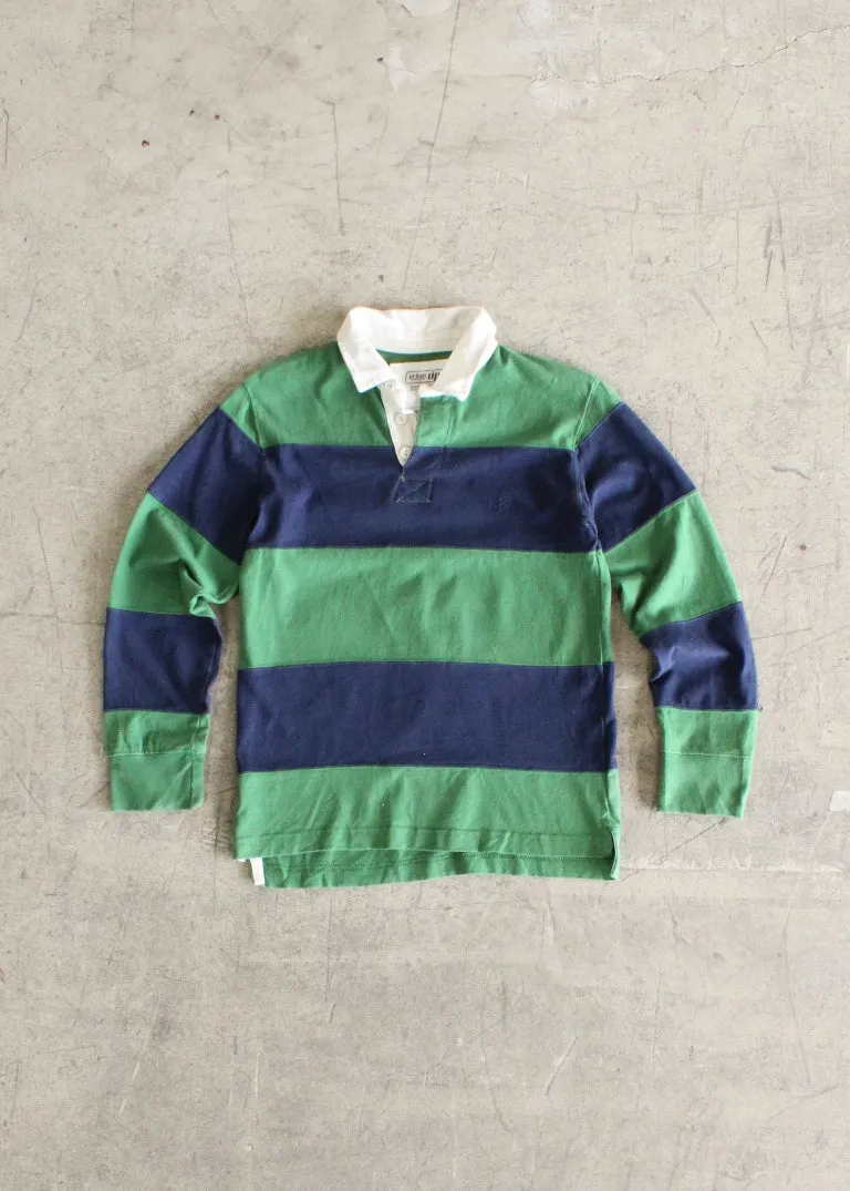 Vintage Fitted Striped Rugby Shirt