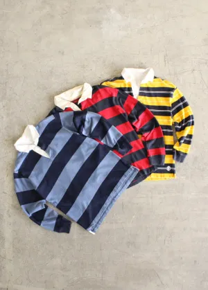 Vintage Fitted Striped Rugby Shirt