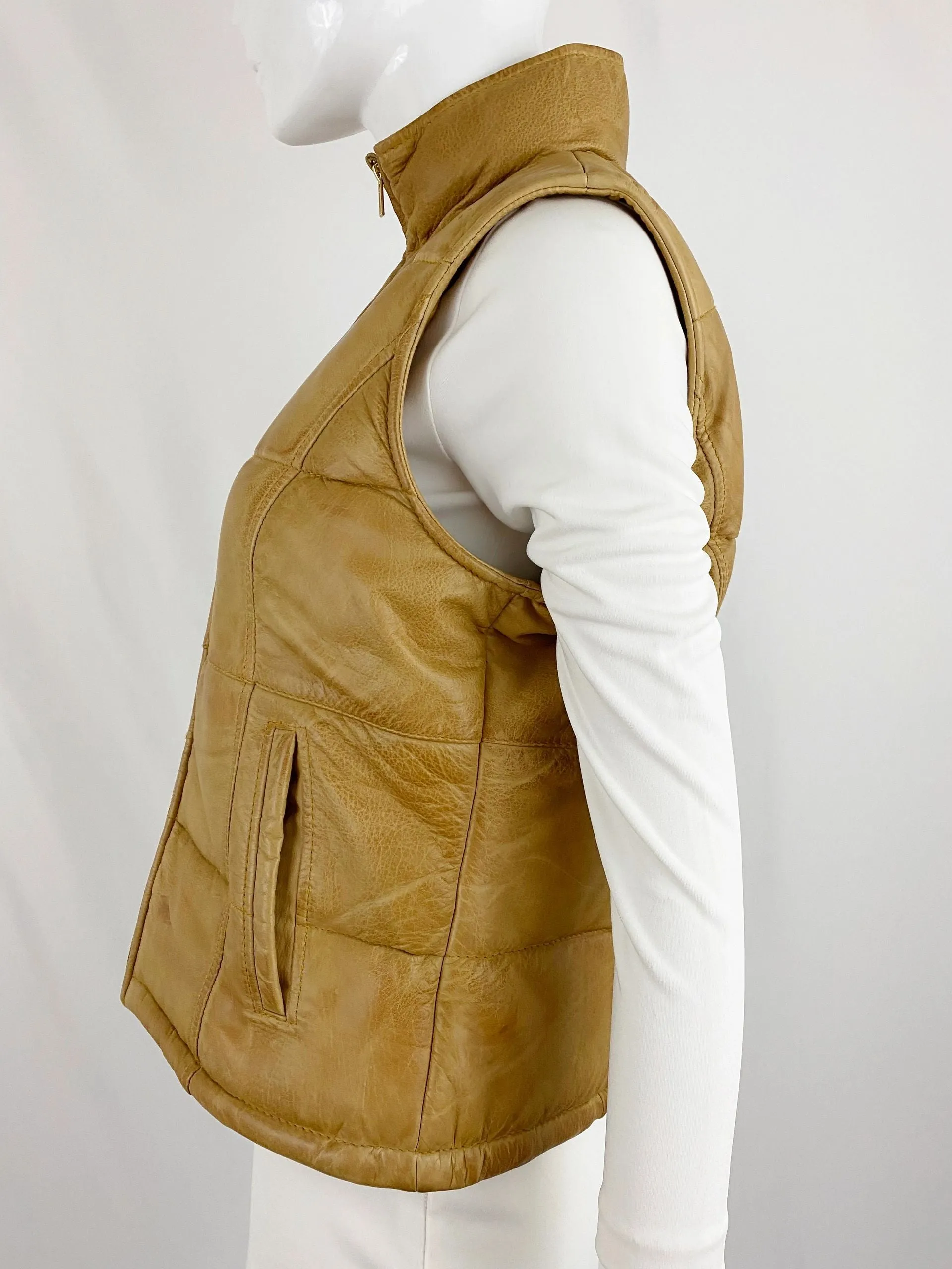 Whetblu Leather Vest Size Medium