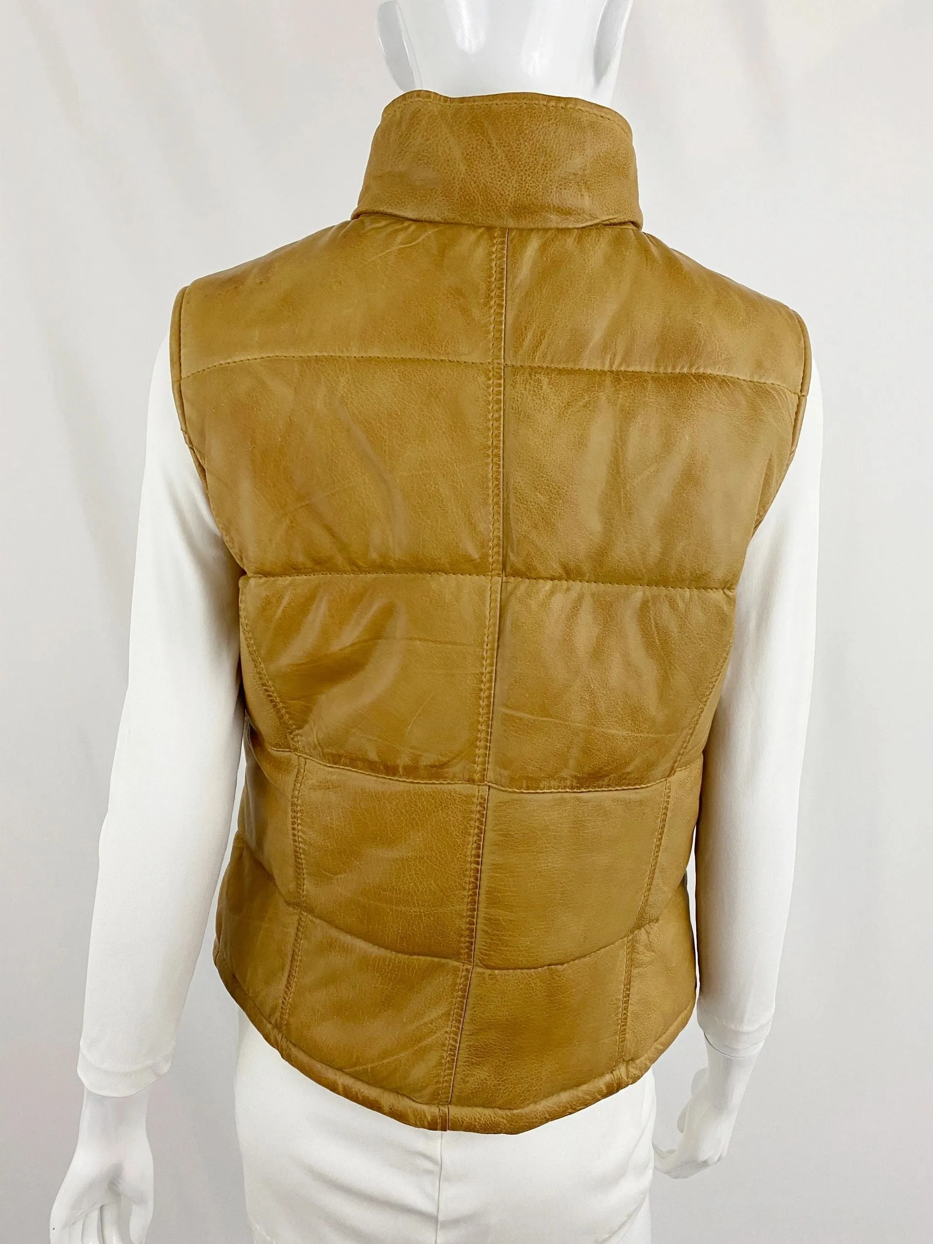 Whetblu Leather Vest Size Medium