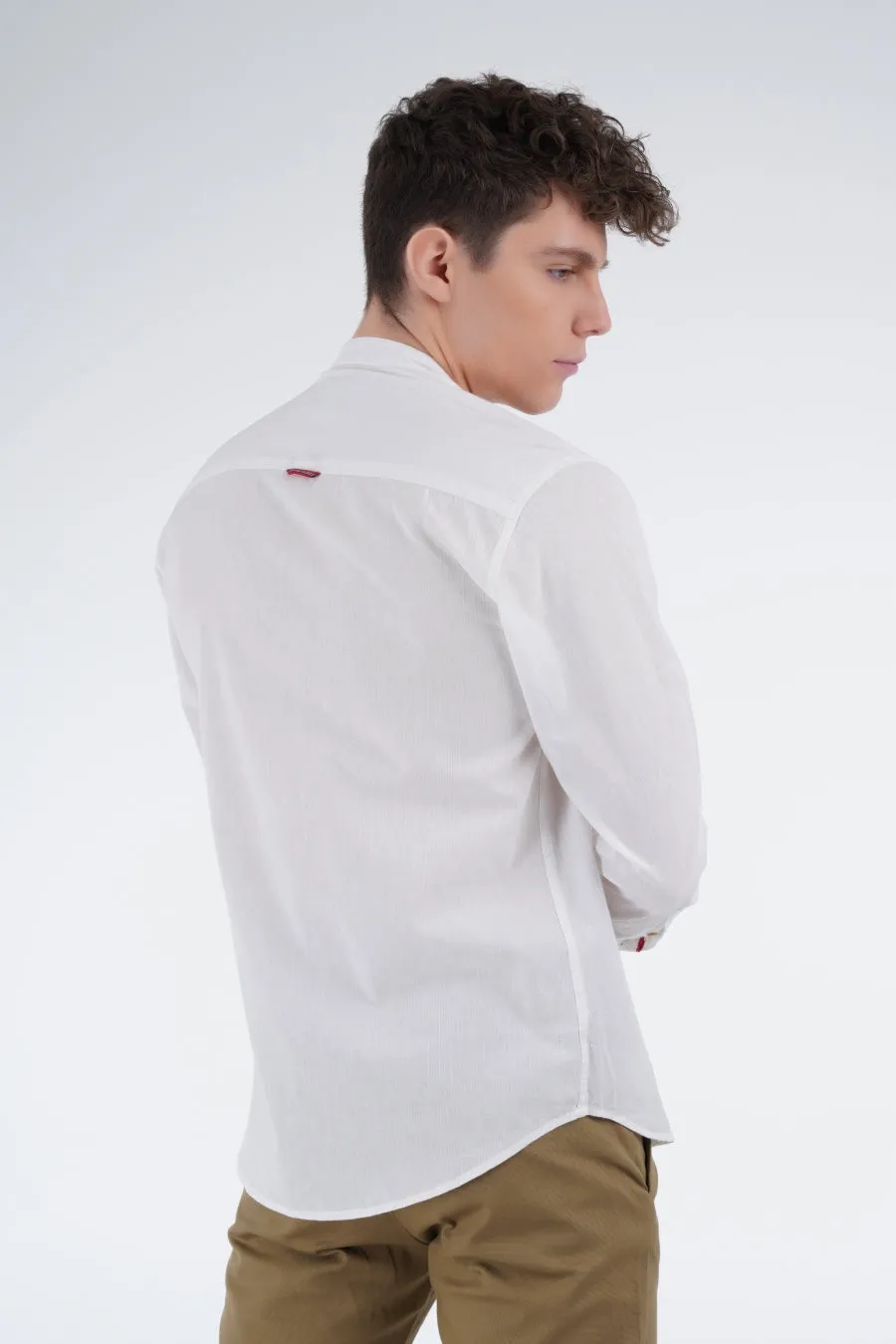 White Grandad Shirt