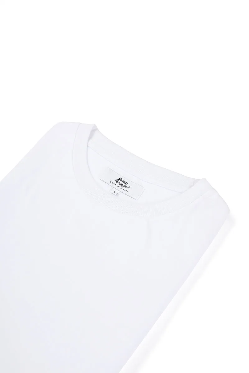 White Staple Tee
