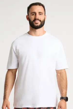 White Staple Tee