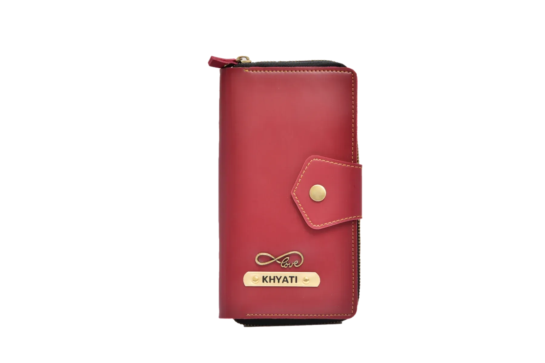 Women's Combo : Premium Lady Wallet & Chained Sling Bag - Wine