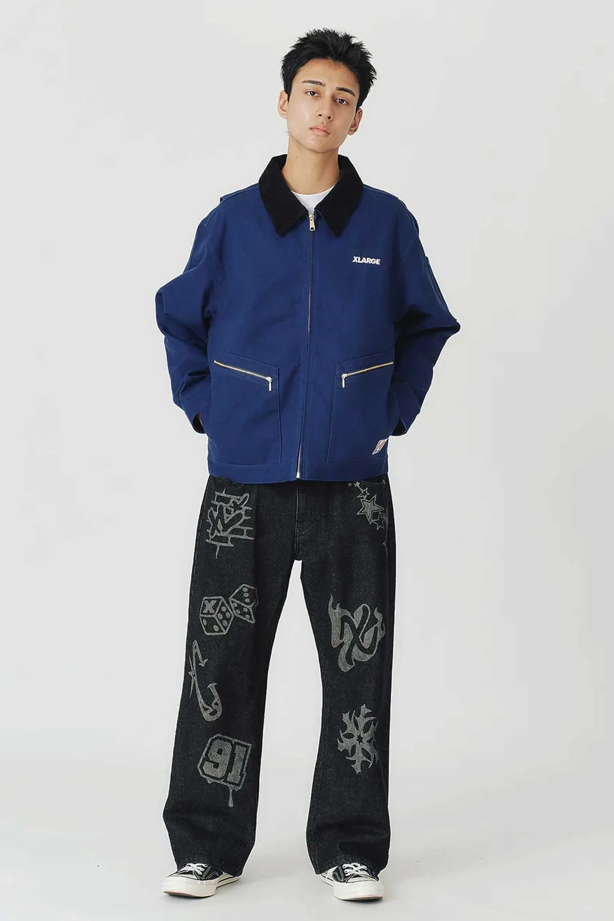 XLARGE×DICKIES WORK JACKET - Navy