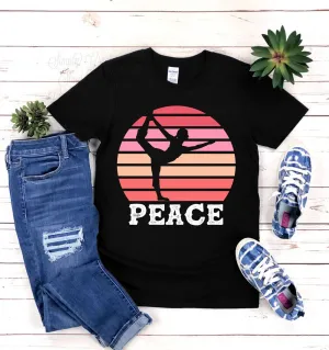 Yoga | Peace | Retro T-Shirts, Yoga T-Shirt, T-Shirt For Men, T-Shirt For Women, Yoga, Motivational, Positive Mind Positive Vibes
